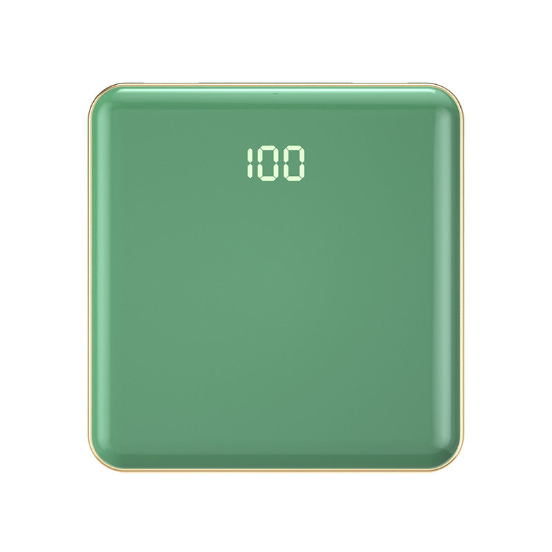 HKM-397011 Ultra-Thin 20000mAh Mini Power Bank with Integrated Cable and Multiple USB Outputs
