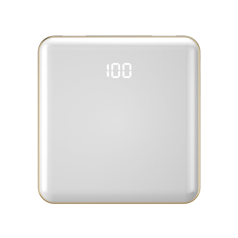 HKM-397011 Ultra-Thin 20000mAh Mini Power Bank with Integrated Cable and Multiple USB Outputs