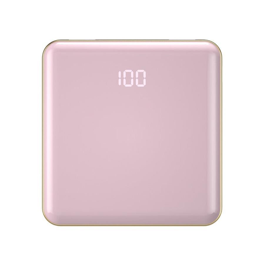 HKM-397011 Ultra-Thin 20000mAh Mini Power Bank with Integrated Cable and Multiple USB Outputs