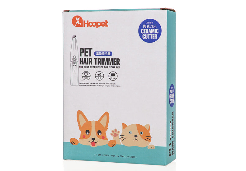 HKM-3971517 Rechargeable Low-Noise Pet Grooming Trimmer with Ceramic Blade for Easy Shaving