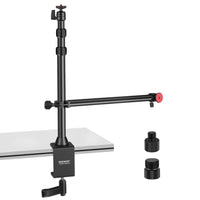 HKM-397331 Adjustable Metal Desktop Photography Stand with Cross Arm, Load Bearing 1KG