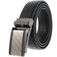 HKM-397331 Automatic Buckle Genuine Leather Men’s Belt - Model LY33-1853-5