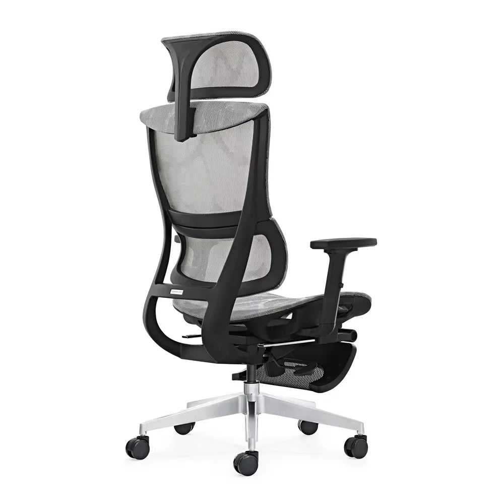 HKM-397395 Ergonomic High Back Office Chair with Lumbar Support and Footrest for Home and Executive Use