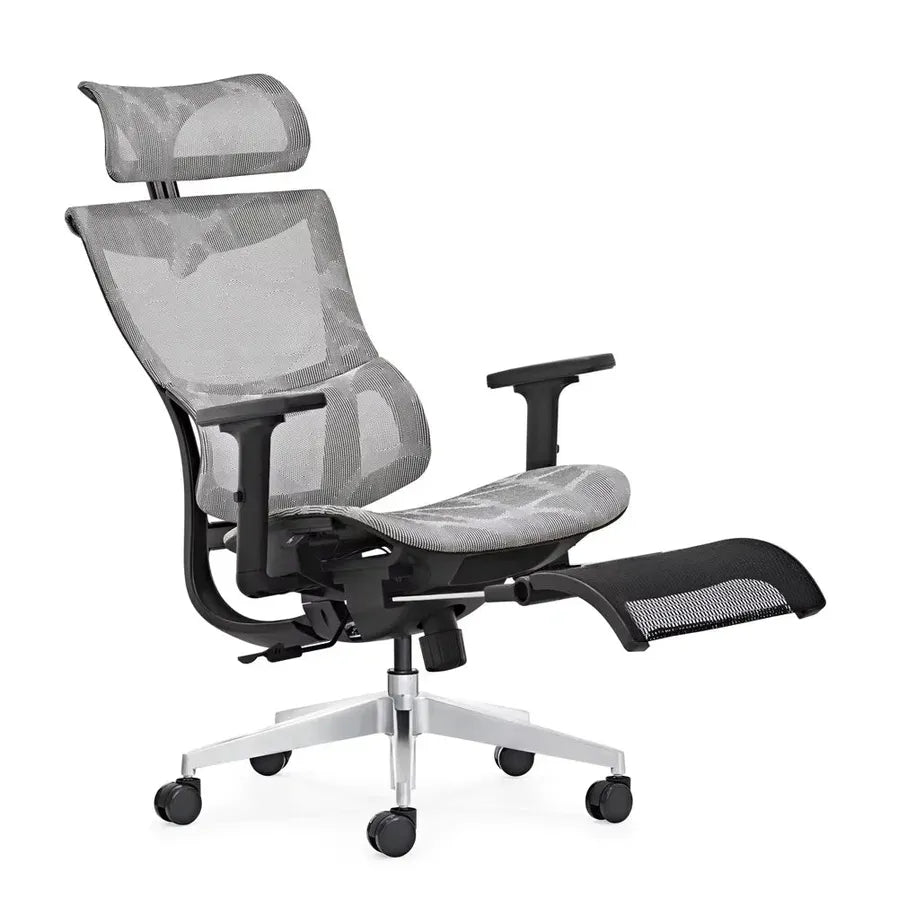 HKM-397395 Ergonomic High Back Office Chair with Lumbar Support and Footrest for Home and Executive Use