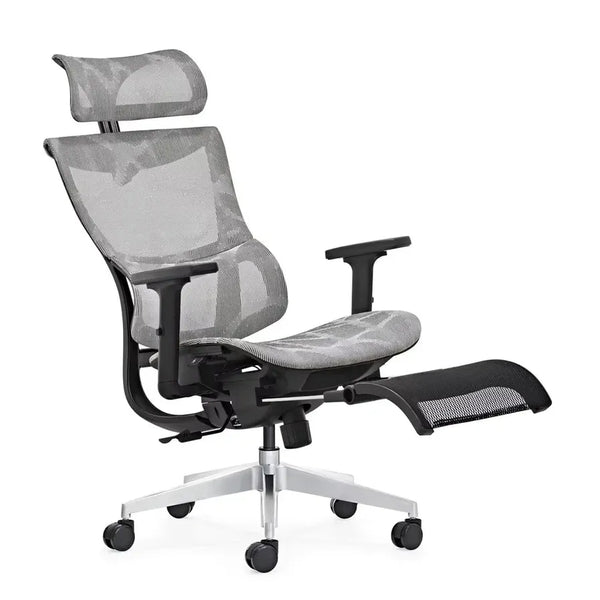HKM-397395 Ergonomic High Back Office Chair with Lumbar Support and Footrest for Home and Executive Use