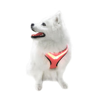 HKM-3974077 LED Dog Vest Harness with USB Charging in Multiple Colors