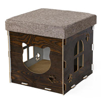 HKM-397459 Detachable Cat Nest with Grinding Claw and Comfortable Cushion - Medium Size
