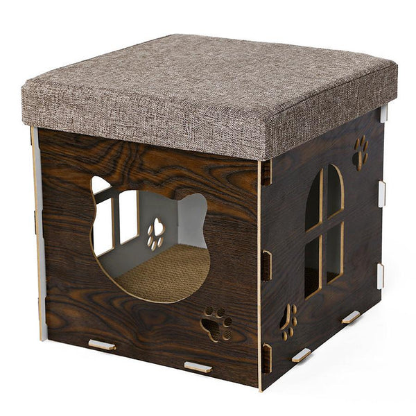 HKM-397459 Detachable Cat Nest with Grinding Claw and Comfortable Cushion - Medium Size