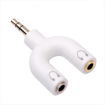 HKM-397523 3.5mm Audio Adapter Headset Splitter for Mobile Devices and Car Audio