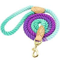 HKM-3975485 Double-Headed Dog Walking Rope - 150cm Length, Durable and Comfortable Design in Pink, Green, Blue, or Orange