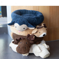 HKM-3975741 Cozy Cartoon Pet Nest for Cats and Small Animals - Soft Cotton, 30cm Diameter