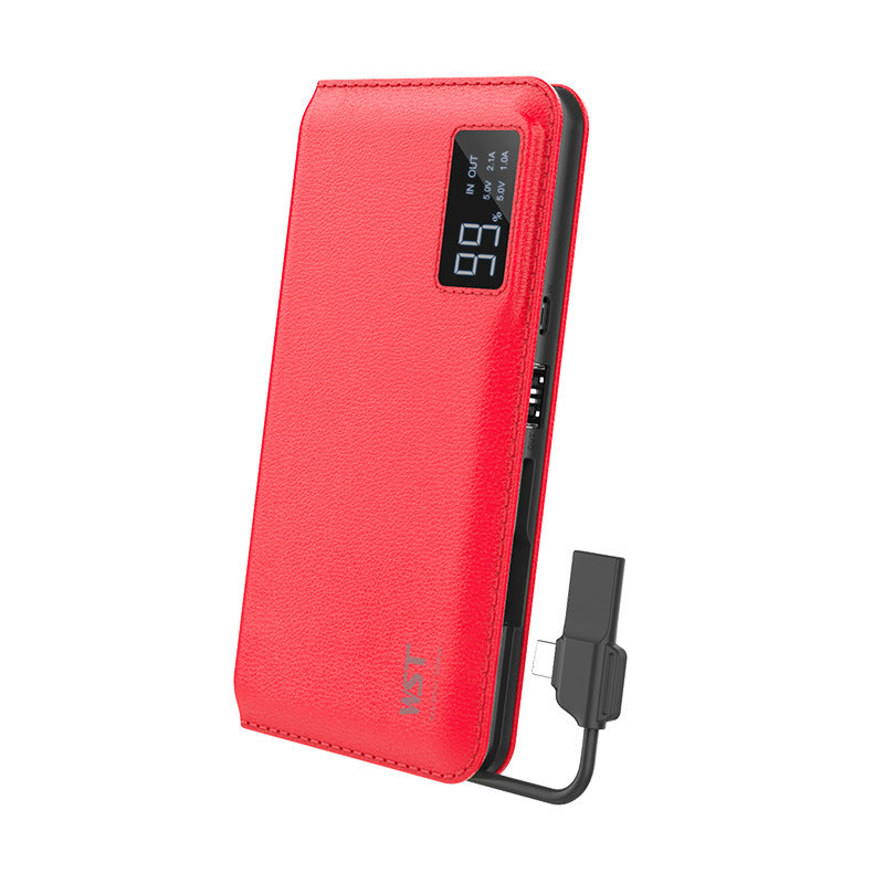 HKM-397651 10,000 mAh Portable LCD Display Power Bank - Universal Polymer Lithium Ion Battery