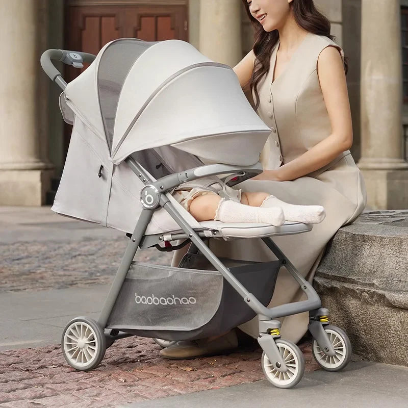 HKM-397651 Lightweight Portable Travel Stroller for Kids - Compact and Easy to Fold Buggy for Airplane Use