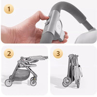 HKM-397651 Lightweight Portable Travel Stroller for Kids - Compact and Easy to Fold Buggy for Airplane Use