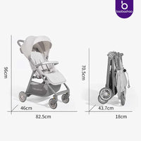 HKM-397651 Lightweight Portable Travel Stroller for Kids - Compact and Easy to Fold Buggy for Airplane Use