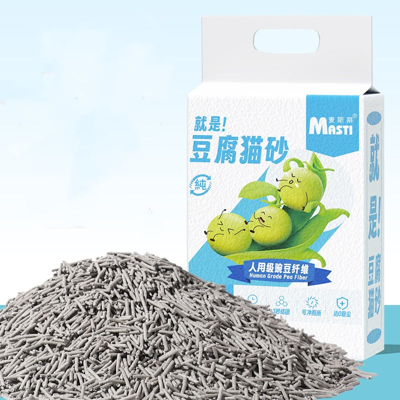 HKM-3977149 Tofu Cat Litter with Probiotics and Deodorant, 6L – Available in Milk, Green Tea, and Activated Carbon Scents