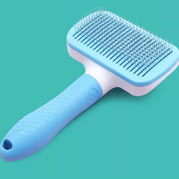 HKM-3977277 One-Click Pet Hair Removal Steel Comb for Dogs and Cats