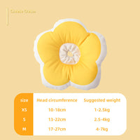 HKM-3978941 Adjustable Cat Neck Cone with Cute Solar Flower Design - Anti-Bite Coverage for Pet Surgery