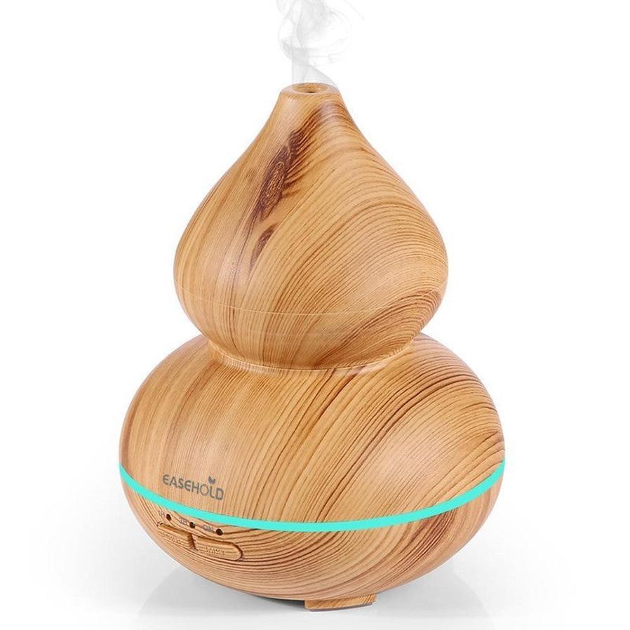 HKM-397907 150ml Ultrasonic Wood Grain Aromatherapy Humidifier for Improved Air Quality and Relaxation
