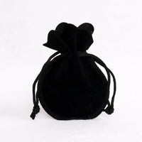 HKM-397907 Velvet Drawstring Jewelry Pouch in Pink for Necklaces, Earrings, and Rings - Customizable Size: 7x9cm