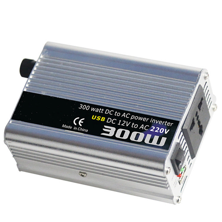 HKM-397971 300W 12V to 220V Car Inverter with Manual and Cable - Compact Design