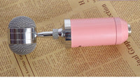HKM-397971 Condenser Microphone with Metal and Plastic Shock Mounts for Versatile Recording and Performance