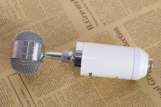 HKM-397971 Condenser Microphone with Metal and Plastic Shock Mounts for Versatile Recording and Performance