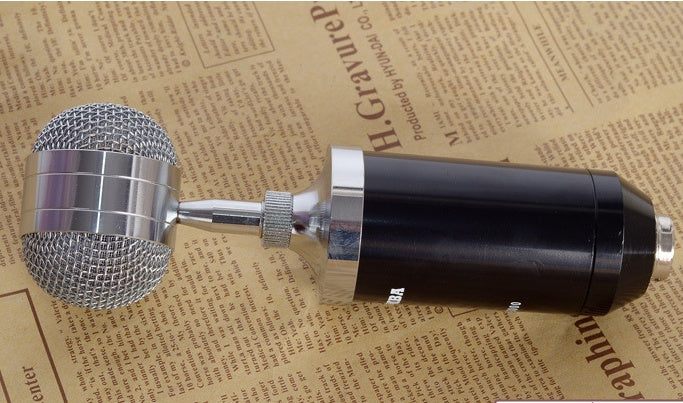HKM-397971 Condenser Microphone with Metal and Plastic Shock Mounts for Versatile Recording and Performance