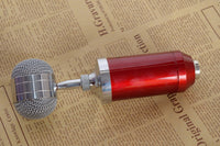 HKM-397971 Condenser Microphone with Metal and Plastic Shock Mounts for Versatile Recording and Performance