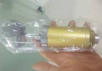 HKM-397971 Condenser Microphone with Metal and Plastic Shock Mounts for Versatile Recording and Performance