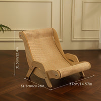 HKM-3980093 Durable Sisal Cat Hammock with Scratching Board - Ergonomic Indoor Lounger for Play and Rest