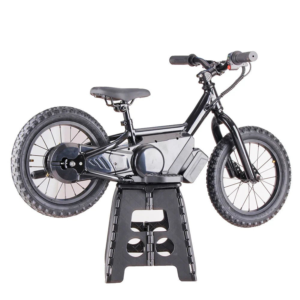 HKM-398035 14-Inch Kids Electric Balance Bike with No Pedals, 85kg Load Capacity, Aluminum Frame, Disc Brakes, for Ages 2-5