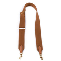 HKM-3981245 Adjustable 5cm Canvas Webbing Shoulder Straps for Bucket Bags - Two-Layer Cowhide and Cotton Polyester