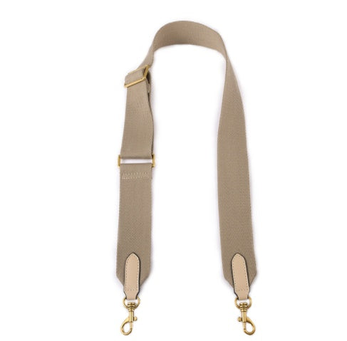 HKM-3981245 Adjustable 5cm Canvas Webbing Shoulder Straps for Bucket Bags - Two-Layer Cowhide and Cotton Polyester