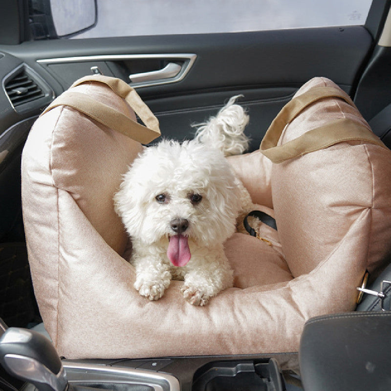 HKM-3981501 Portable Detachable Washable Pet Carrier for Cars - Four Seasons Use, Charcoal Gray, Beige, Light Gray