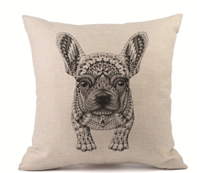 HKM-398163 Personalized Linen Pillowcase for Car and Sofa Lumbar Support