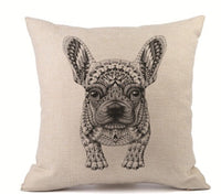 HKM-398163 Personalized Linen Pillowcase for Car and Sofa Lumbar Support