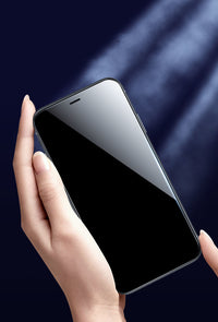 HKM-398163 Tempered Glass Screen Protector for iPhone 12, 11 Pro Max, Xs, 7/8 Plus - Full Coverage, Anti-Fingerprint, High-Definition