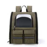 HKM-3983677 Foldable Breathable Double Shoulder Pull Rod Pet Cat Carrier Bag in Various Colors