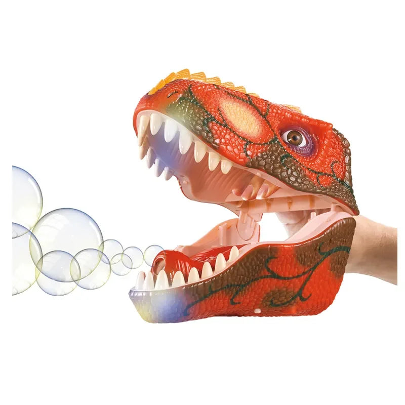 HKM-398419 Electric Dinosaur Bubble Toy with Sound and USB Charging for Kids Ages 2-7