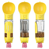 HKM-3984701 3-in-1 Portable Multifunction Dog Water Bottle with Food Feeder and Poop Bag Dispenser for Travel