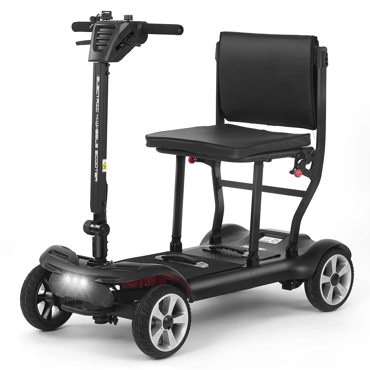 HKM-398483 Foldable All-Terrain 4-Wheel Electric Mobility Scooter with Long Lasting Lithium Battery, 20KM Range, 8KM/H Speed