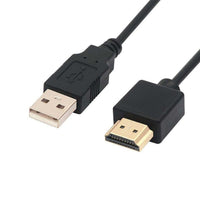 HKM-398675 HDMI to USB Adapter Cable - 0.5m Copper High-Definition Transfer Line - Black