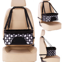 HKM-3987261 Car Rear Dog Kennel Cushions - Wear-Resistant Polyester, Moisture-Proof, Gray/Black