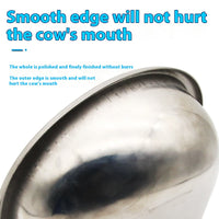 HKM-3987389 Stainless Steel Drinking Bowl for Cattle, Horses, and Sheep with Sink and Pipe