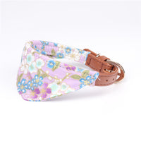 HKM-3989181 Japanese Style Triangle Clip Dog Collar with Saliva Towel - Adjustable Sizes Available