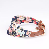 HKM-3989181 Japanese Style Triangle Clip Dog Collar with Saliva Towel - Adjustable Sizes Available