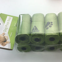 HKM-3989437 Pet-Friendly Degradable Thick Garbage Bags in Green - 15 Count Roll, 21.5 x 30.5 cm