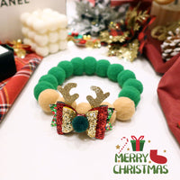 HKM-3989821 Pet Christmas Bow Tie Collar Scarf for Cats and Small Dogs ¨C Santa Costume Accessory