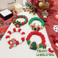 HKM-3989821 Pet Christmas Bow Tie Collar Scarf for Cats and Small Dogs ¨C Santa Costume Accessory
